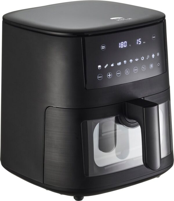 Airfryer M/vindue 1650 Watt 6,5 Liter Mat Sort